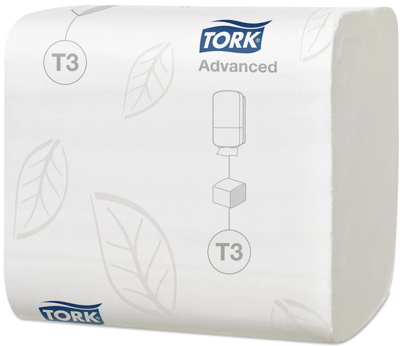 Hartie igienica pliata 2 straturi tork advanced